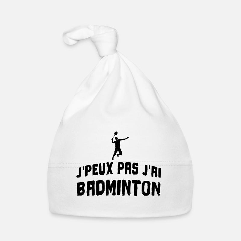 I can't badminton Organic Baby Cap