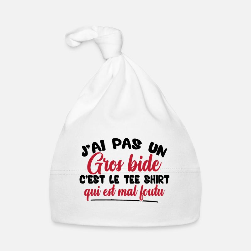 J'ai pas un gros bide Bonnet bio Bébé