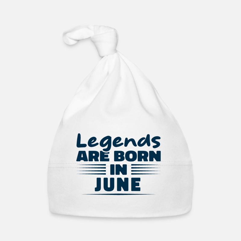 Im Juni werden Legenden geboren Baby Bio-Mütze