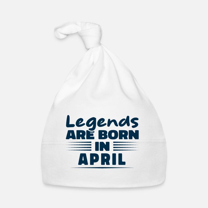 Legenden werden im April geboren Baby Bio-Mütze