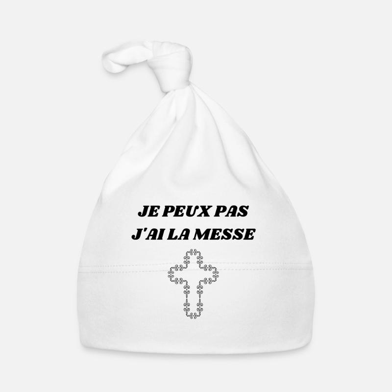 Je peux pas j'ai la Messe Bonnet bio Bébé