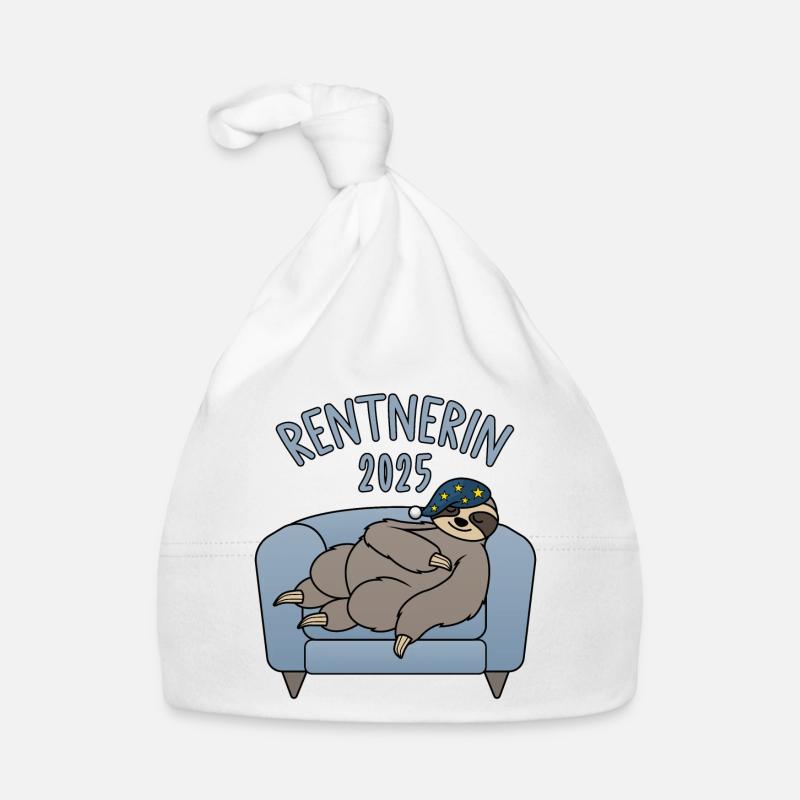 Faultier Couch - Rentnerin 2025 Baby Bio-Mütze