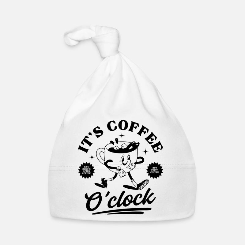It's Coffee O'clock Organic Baby Cap