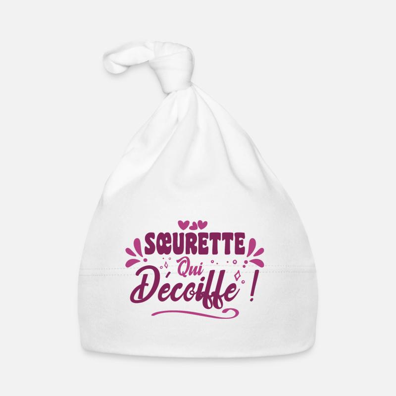 Meilleure Soeurette Qui Décoiffe Idée Cadeau Soeur Bonnet bio Bébé