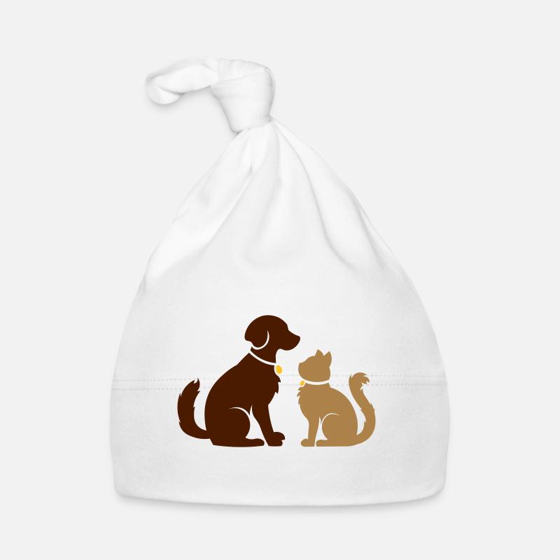 Sweet animaux amis - chien et chat - chien et chat Bonnet bio Bébé