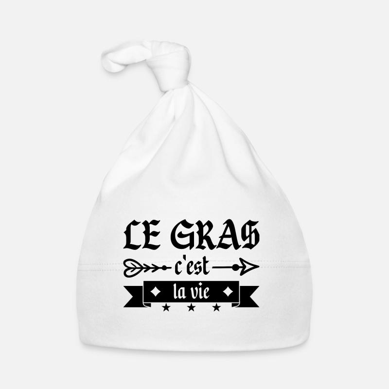 Le Gras C'est La Vie Bonnet bio Bébé