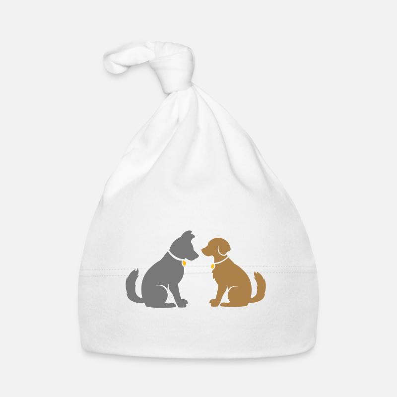 Hundefreunde - Beste Freunde - Geschenkidee Baby Bio-Mütze