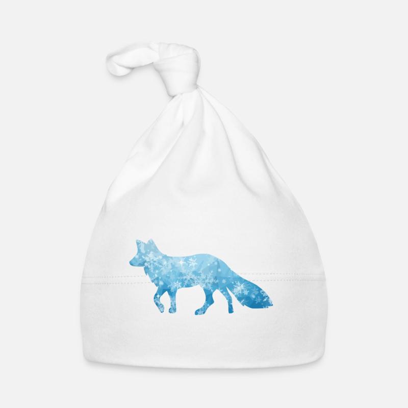 Snow Fox Fox Fox / Fox Ice Neige Bonnet bio Bébé