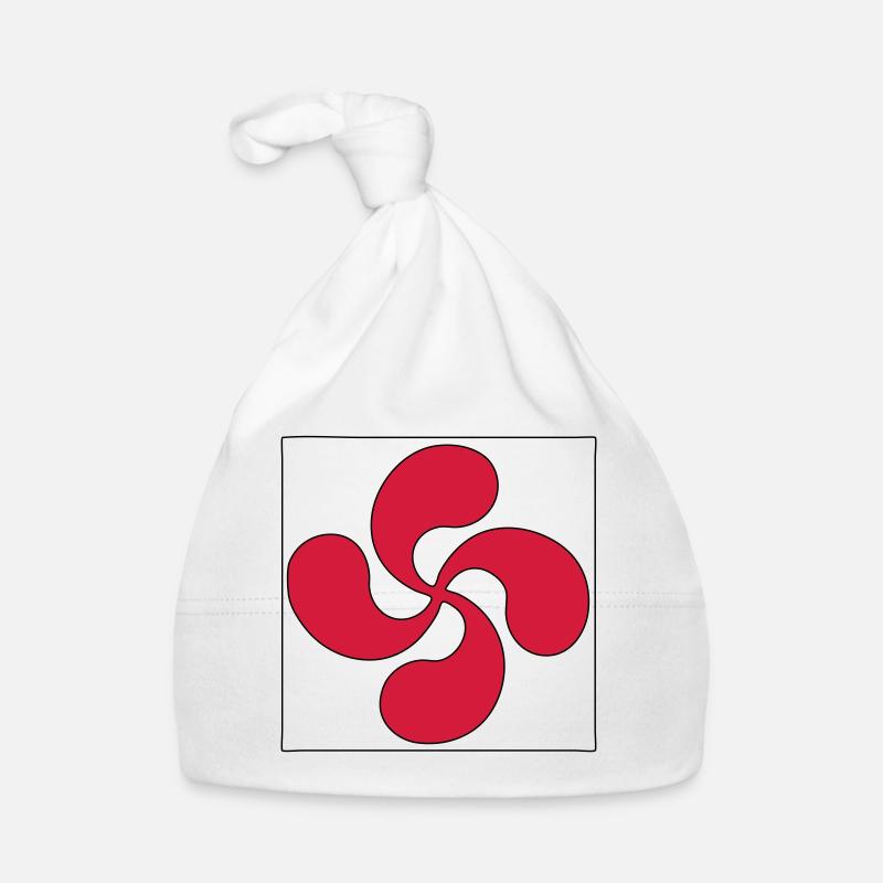 Baskische Quer Baby Bio-Mütze