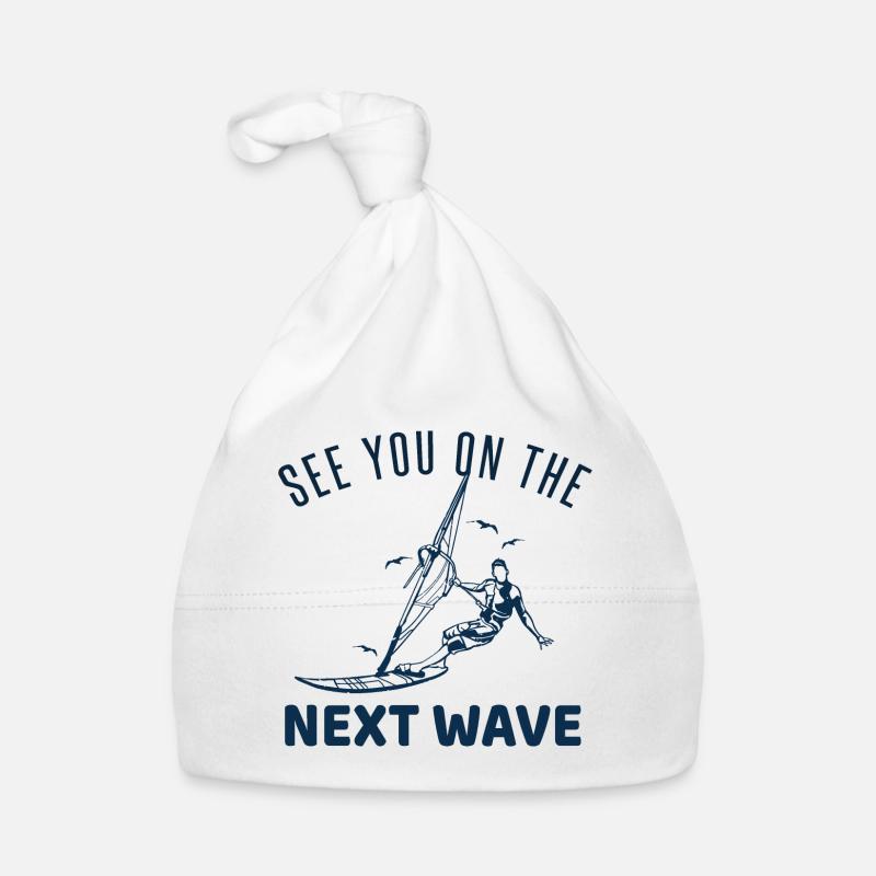 Windsurf Surf Windsurf - Organic Baby Cap - white