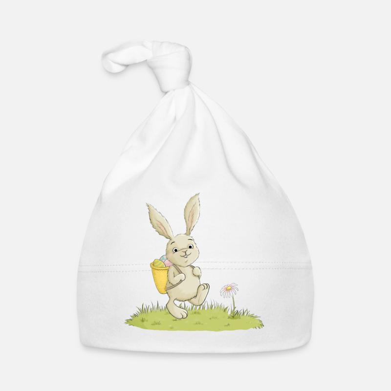 Lapin de Pâques mignon Bonnet bio Bébé