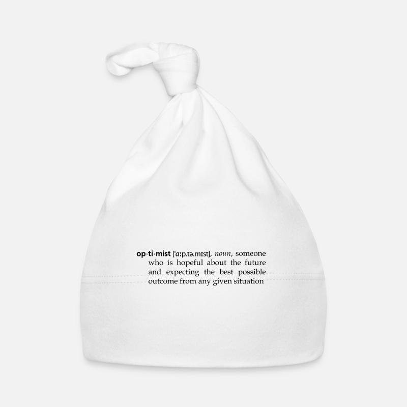 Optimist definition Organic Baby Cap