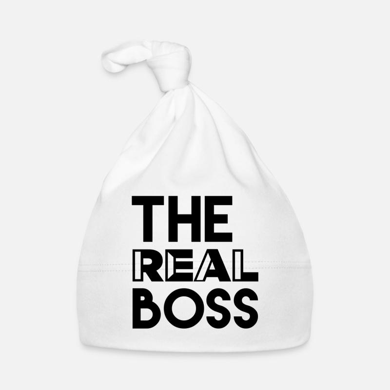 The REAL BOSS couple design Organic Baby Cap
