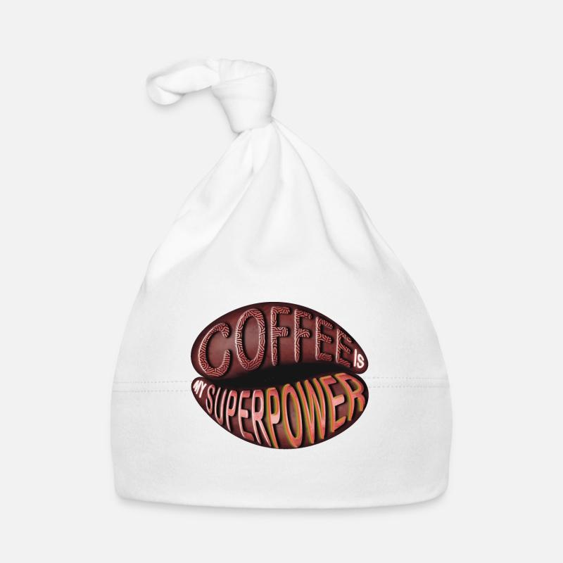 Coffee is my superpower. Organic Baby Cap