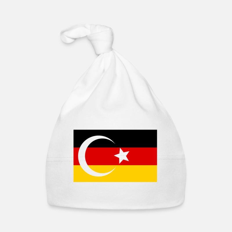 Germany Turkey flag gift idea Organic Baby Cap
