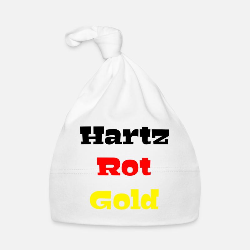 hartz 4 - Baby Bio-Mütze - Weiß