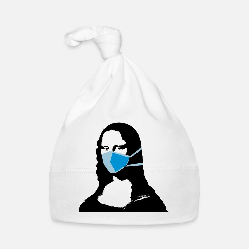 Eingeschränkte Mona Lisa 1 - Baby Bio-Mütze - Weiß