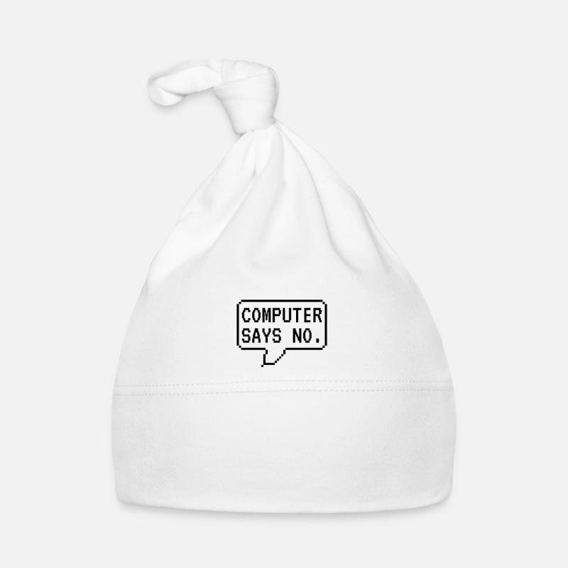 L'ordinateur dit non - gamer programmeur Bonnet bio Bébé