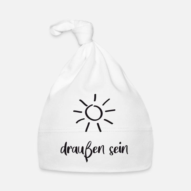 draussen sein Baby Bio-Mütze