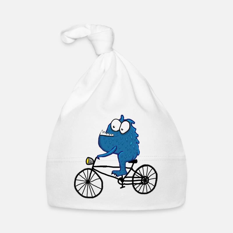 Monstre à vélo Bonnet bio Bébé