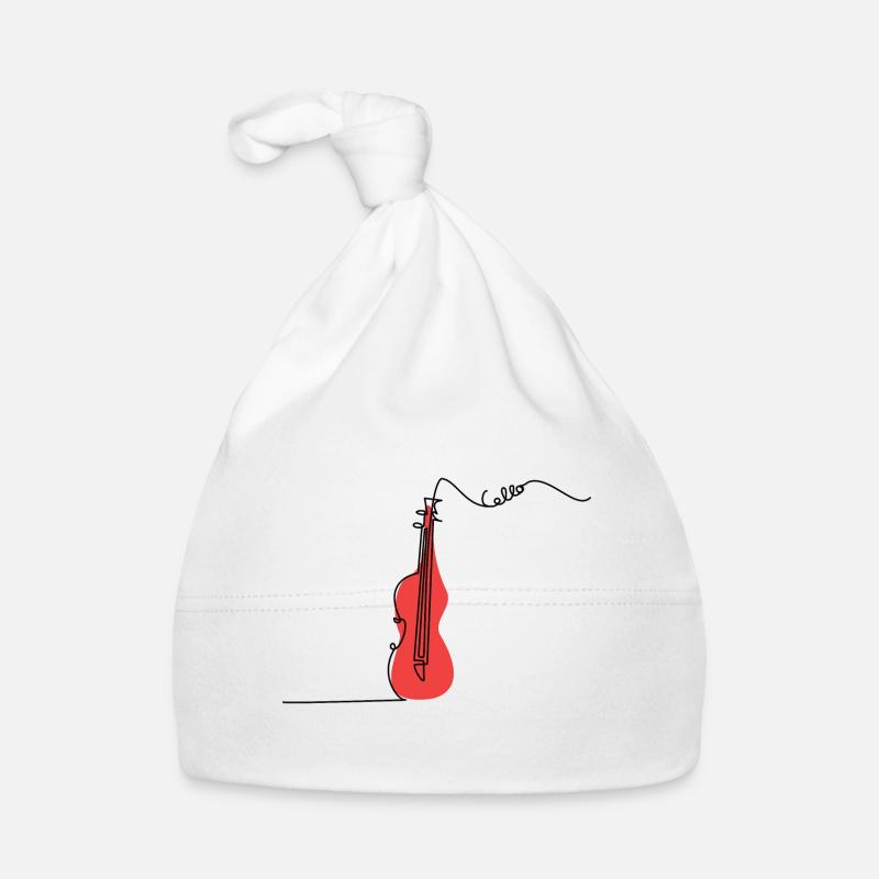 Cello One LIne - Baby Bio-Mütze - Weiß