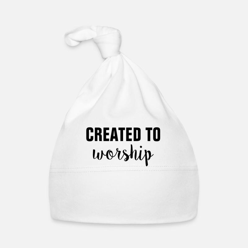 Created To Worship - Christian Organic Baby Cap