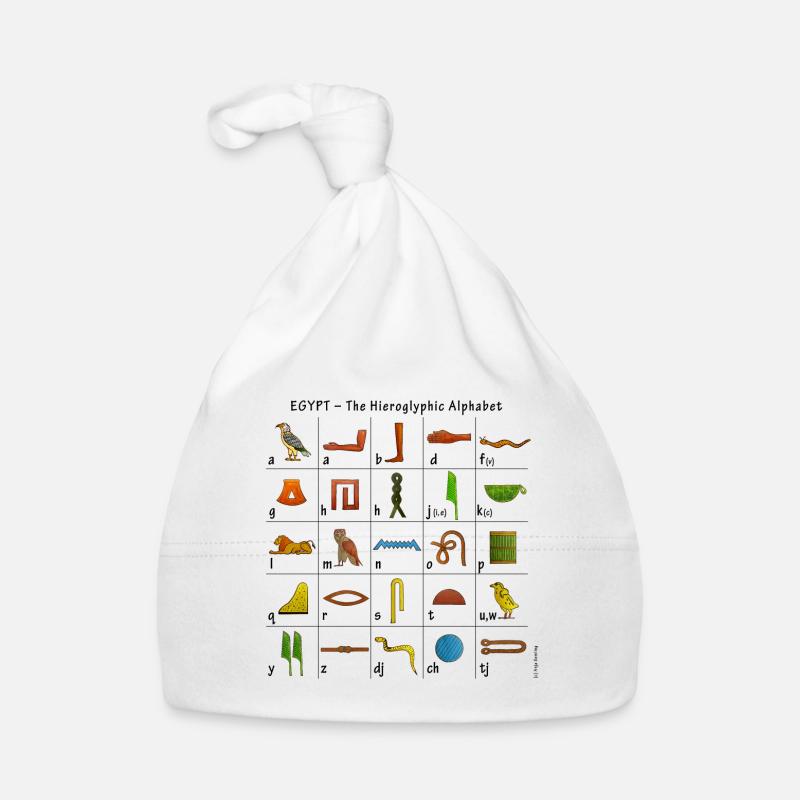 Alphabet égyptien Bonnet bio Bébé