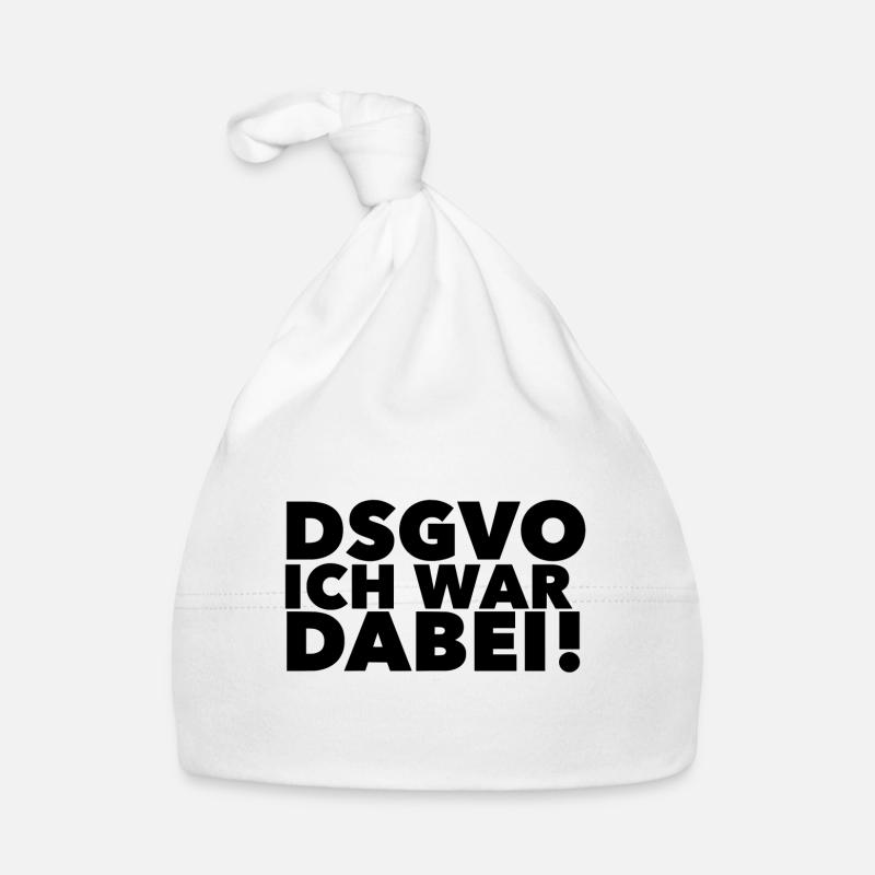 DSGVO ich war dabei! Baby Bio-Mütze