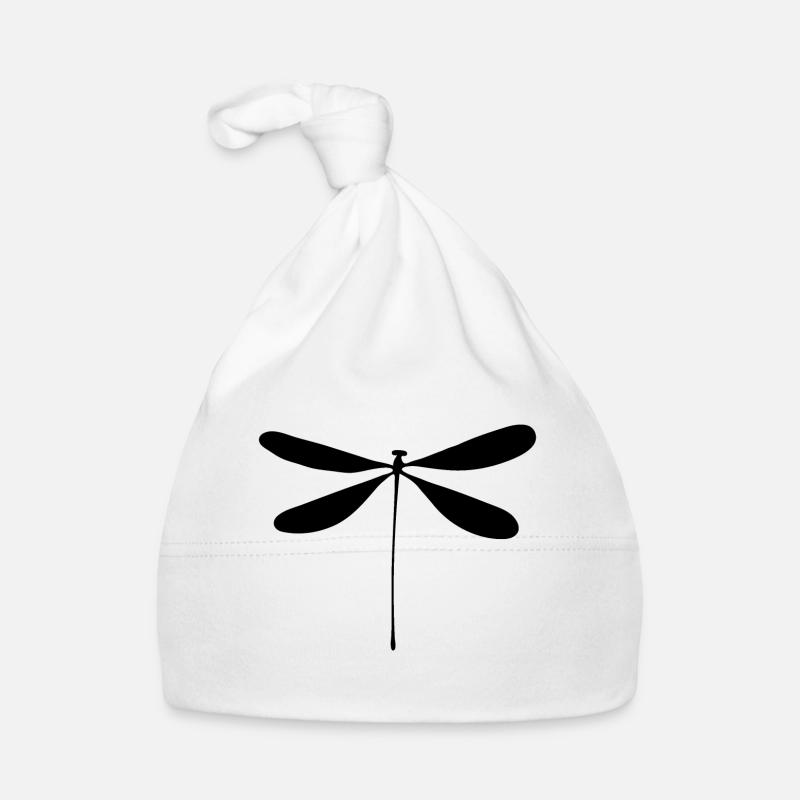 Libelle - Baby Bio-Mütze - Weiß