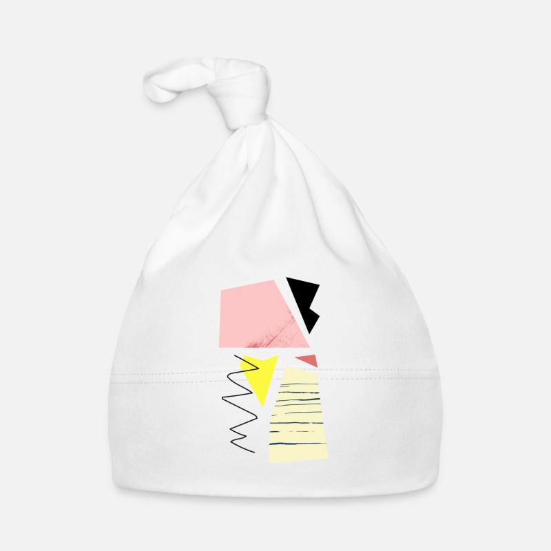 Hippe abstrakte, geometrische Formen & Shapes Baby Bio-Mütze