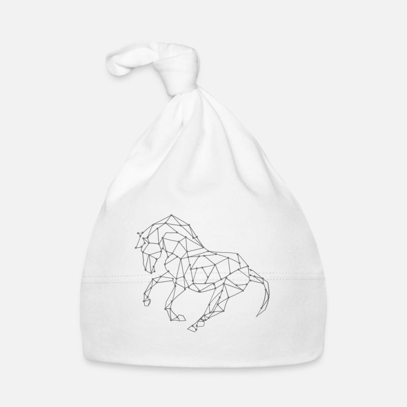 Lignes de chevaux Bonnet bio Bébé