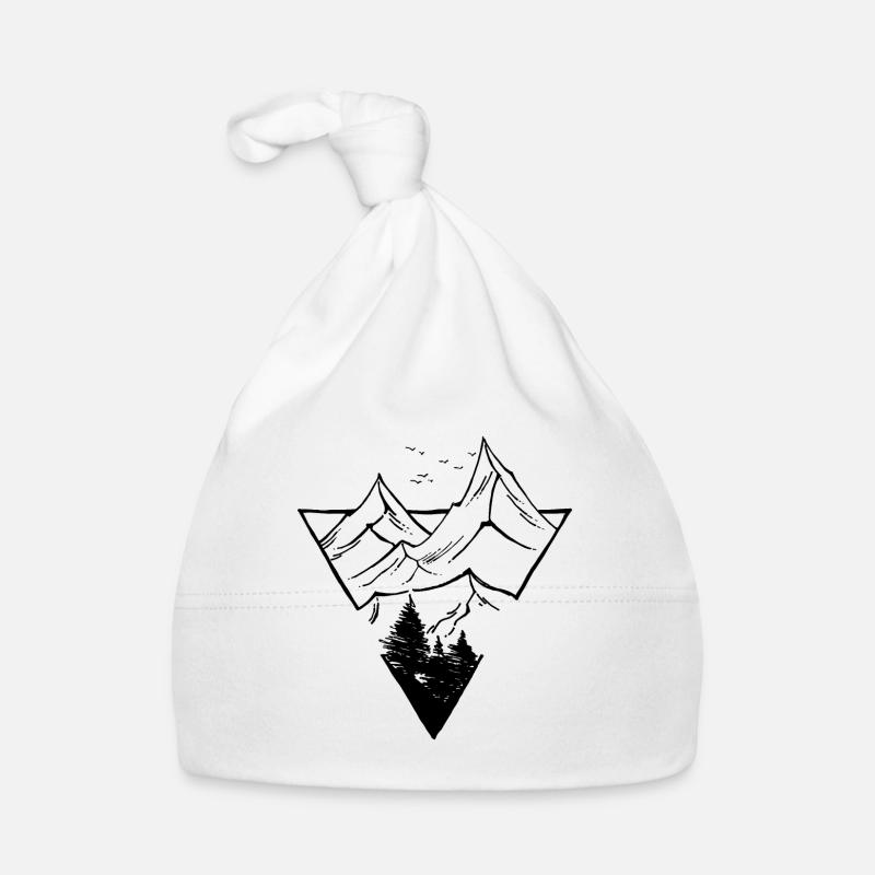 Triangle, Montagnes & Forêt Bonnet bio Bébé