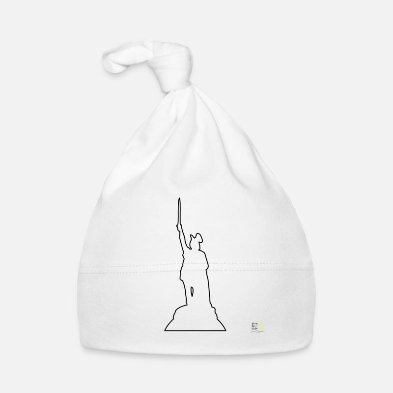 Hermannsdenkmal Kreis Lippe Kontur Shirt Baby Bio-Mütze