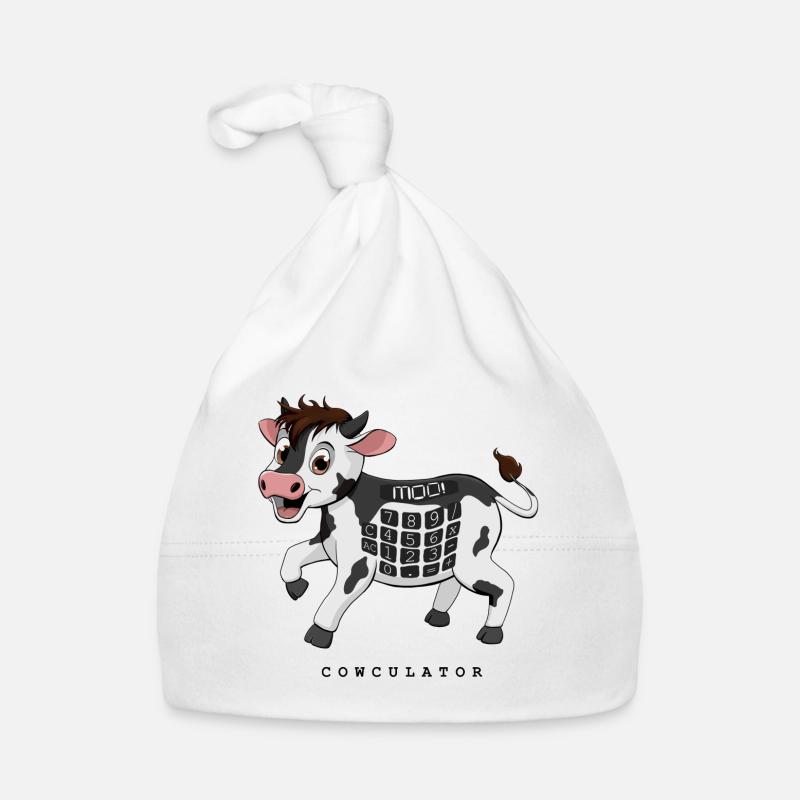 Cowculator - Kuh Taschenrechner Baby Bio-Mütze