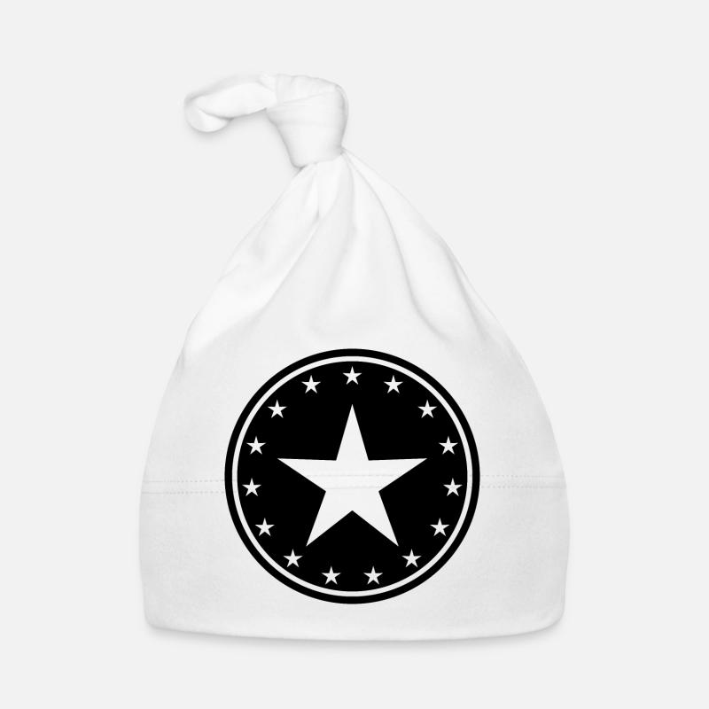 Star logo star star logo circle Organic Baby Cap