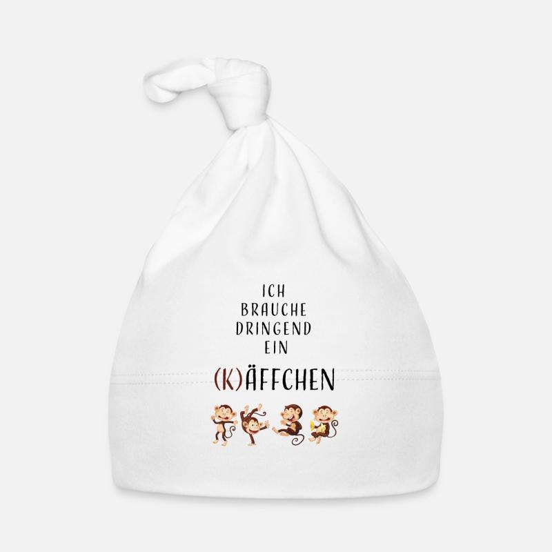 Ich brauche dringend ein (K)Äffchen - Geschenkidee Baby Bio-Mütze