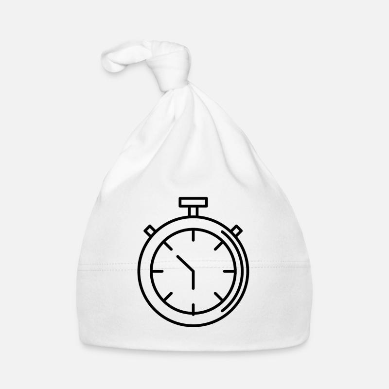 Stopwatch Organic Baby Cap