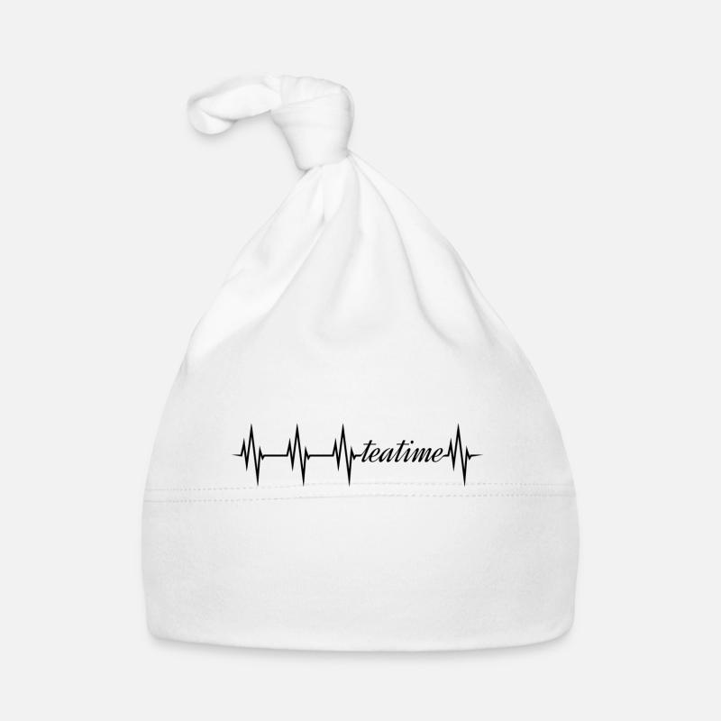Tea time - my heart beats for tea Organic Baby Cap