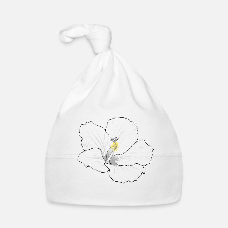 Hibiscus blanc Bonnet bio Bébé