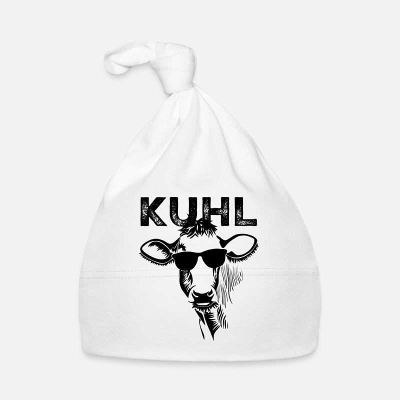 Vache cool avec des lunettes de soleil Bonnet bio Bébé