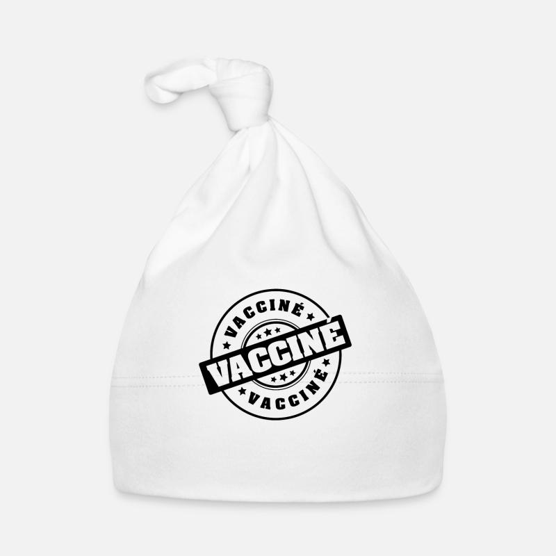 VACCINÉ - Bonnet bio Bébé - blanc