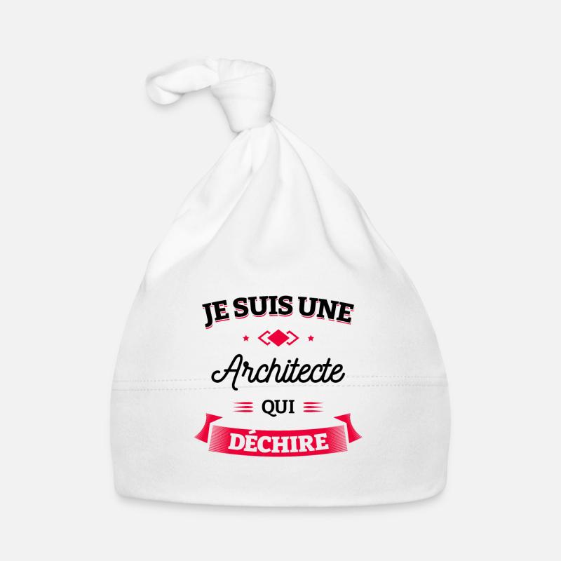 ARCHITECTE QUI DÉCHIRE Bonnet bio Bébé