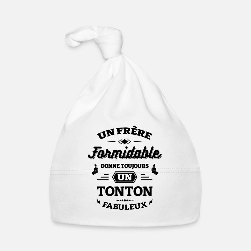 FRÈRE FORMIDABLE - TONTON FABULEUX Bonnet bio Bébé