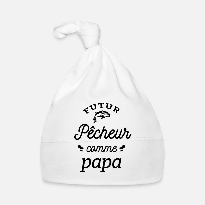 FUTUR PÊCHEUR COMME PAPA Bonnet bio Bébé