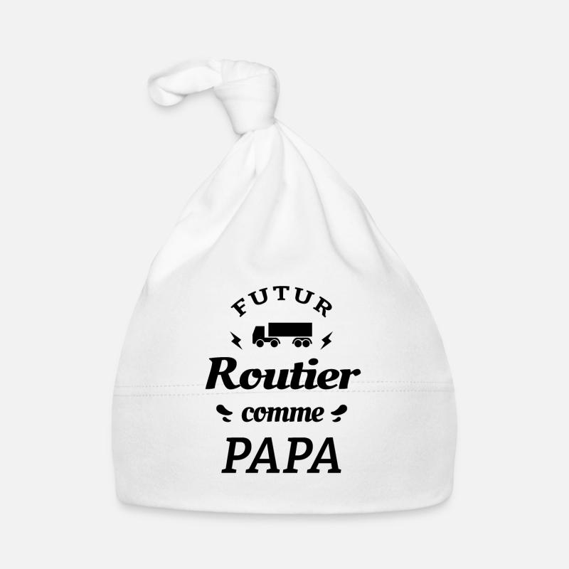 FUTUR ROUTIER COMME PAPA Bonnet bio Bébé