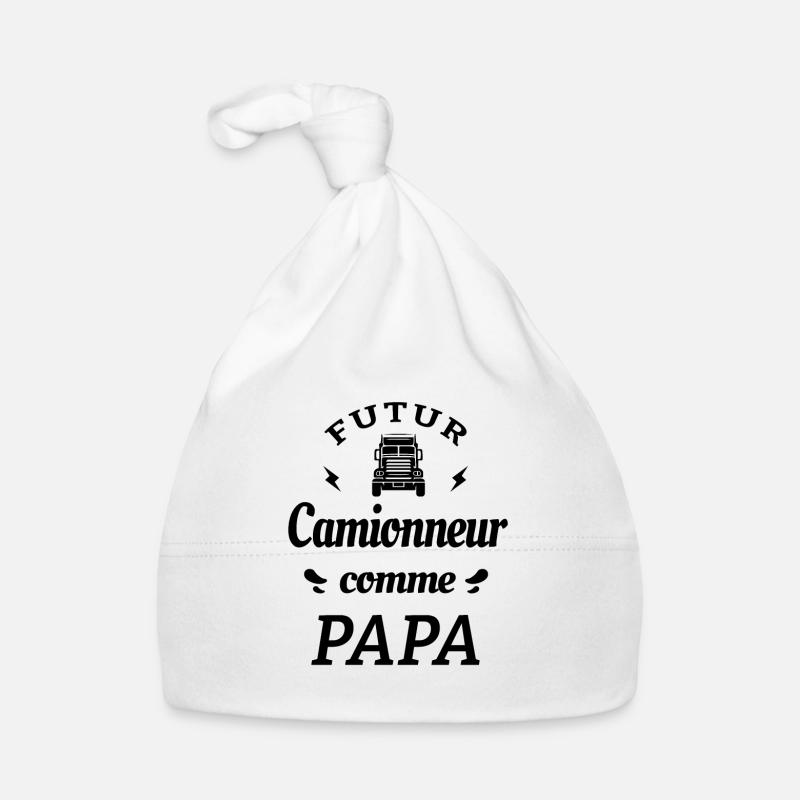 FUTUR CAMIONNEUR COMME PAPA Bonnet bio Bébé