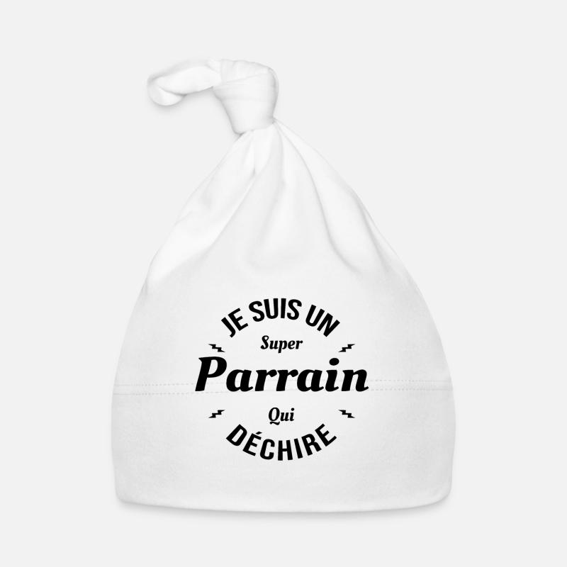 PARRAIN QUI DÉCHIRE Bonnet bio Bébé