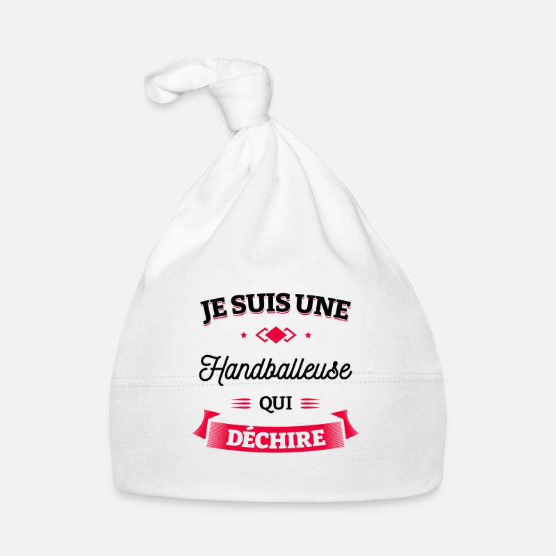 HANDBALLEUSE QUI DÉCHIRE Bonnet bio Bébé