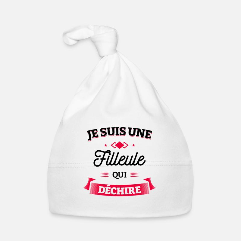 FILLEULE QUI DÉCHIRE Bonnet bio Bébé