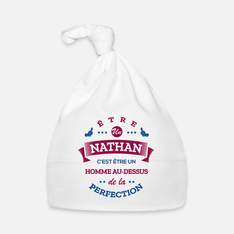 NATHAN PARFAIT - NOM NATHAN Bonnet bio Bébé